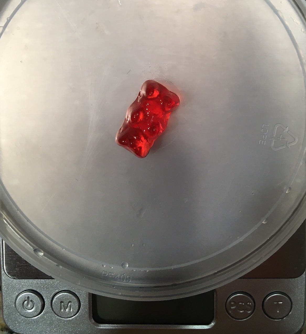 Massing the gummy bear