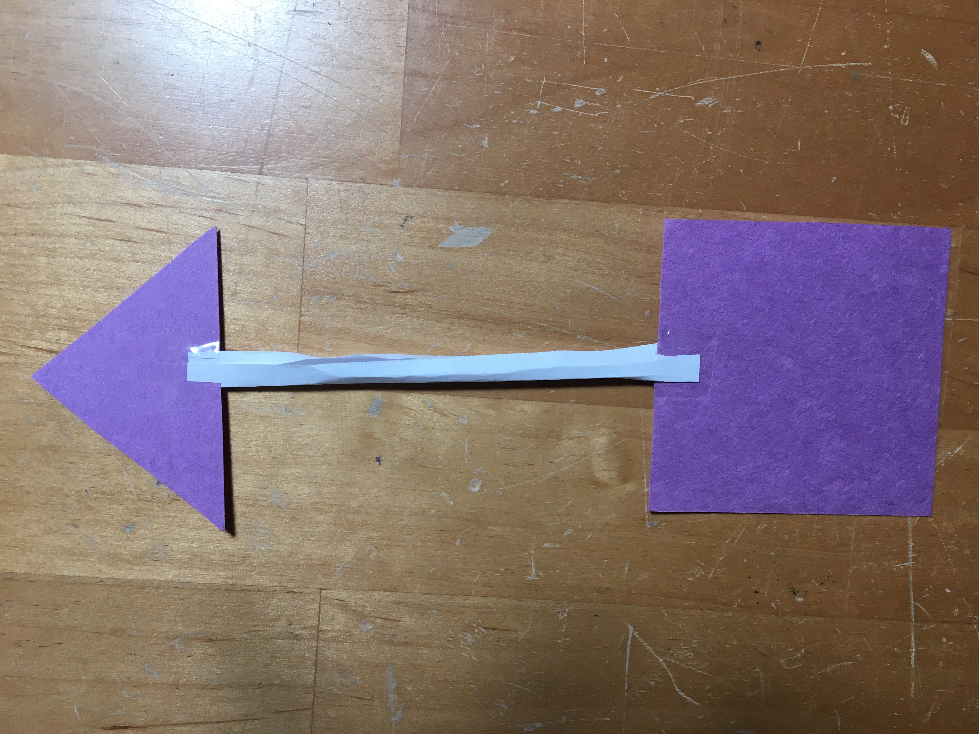 Attach shapes to the straw