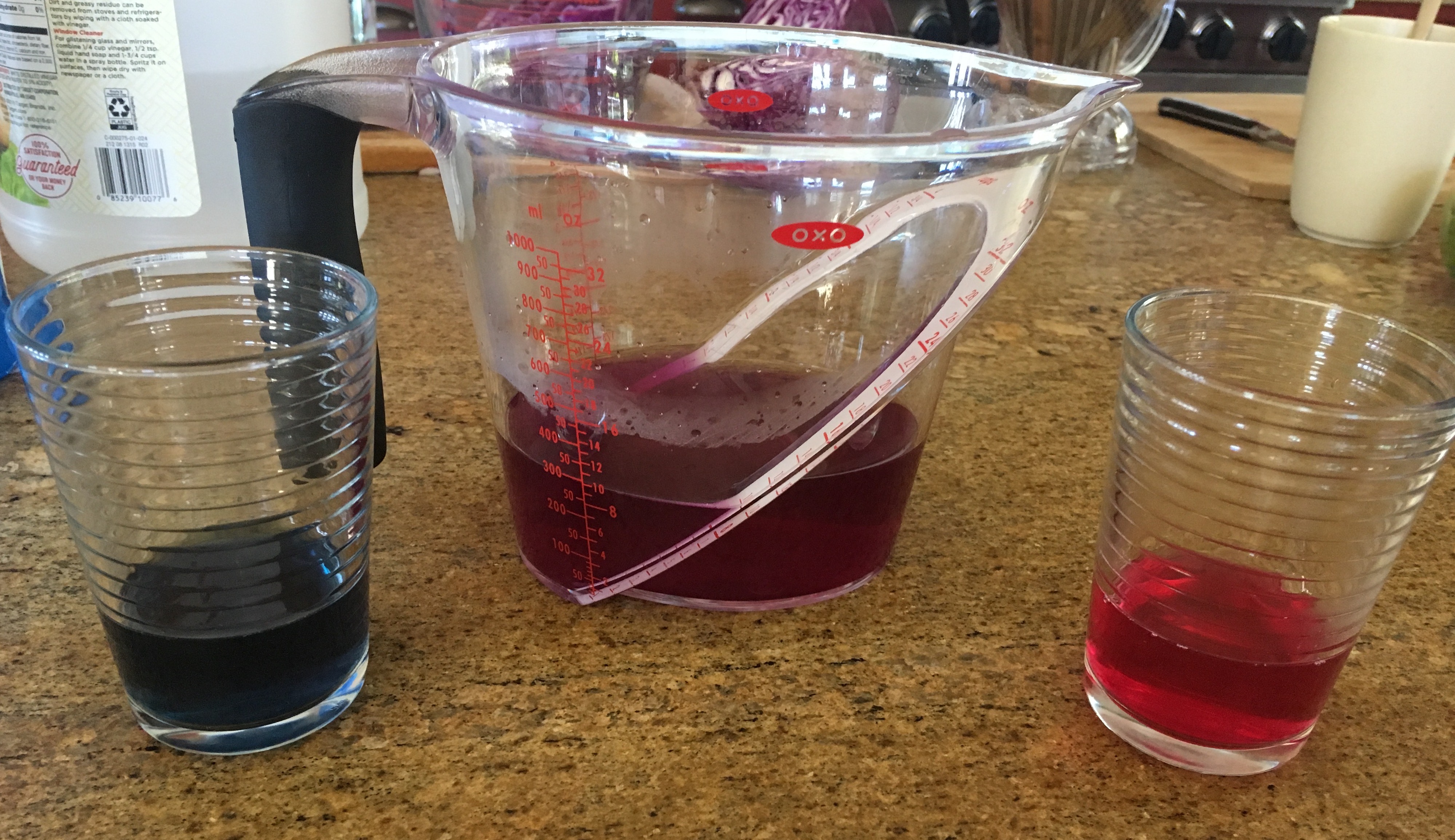 Cabbage juice in action
